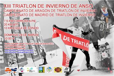 XIII Triatlón de Invierno Valle de Ansó. Campeonato de Aragón y Comunidad de Madrid 2013.